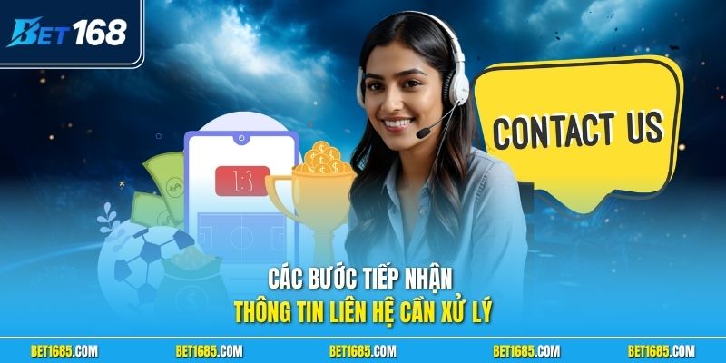 Liên Hệ BET168 - Kết Nối Hỗ Trợ Qua Nhiều Phương Thức 2 Các bước tiếp nhận thông tin liên hệ cần xử lý